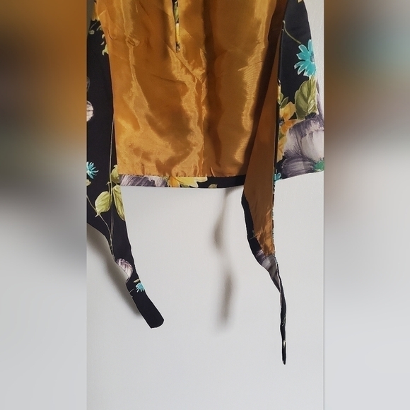 Vintage 1970 3 pieces set, size 6, black floral - Picture 8 of 13